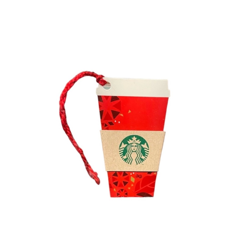 Starbucks Card 2013 Red Cup Die Cut Christmas Holiday Mini gift tag